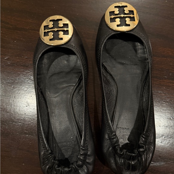 Tory Burch Shoes - Tory Burch Minnie Travel Black Ballet Flats Shoes Size 8 M